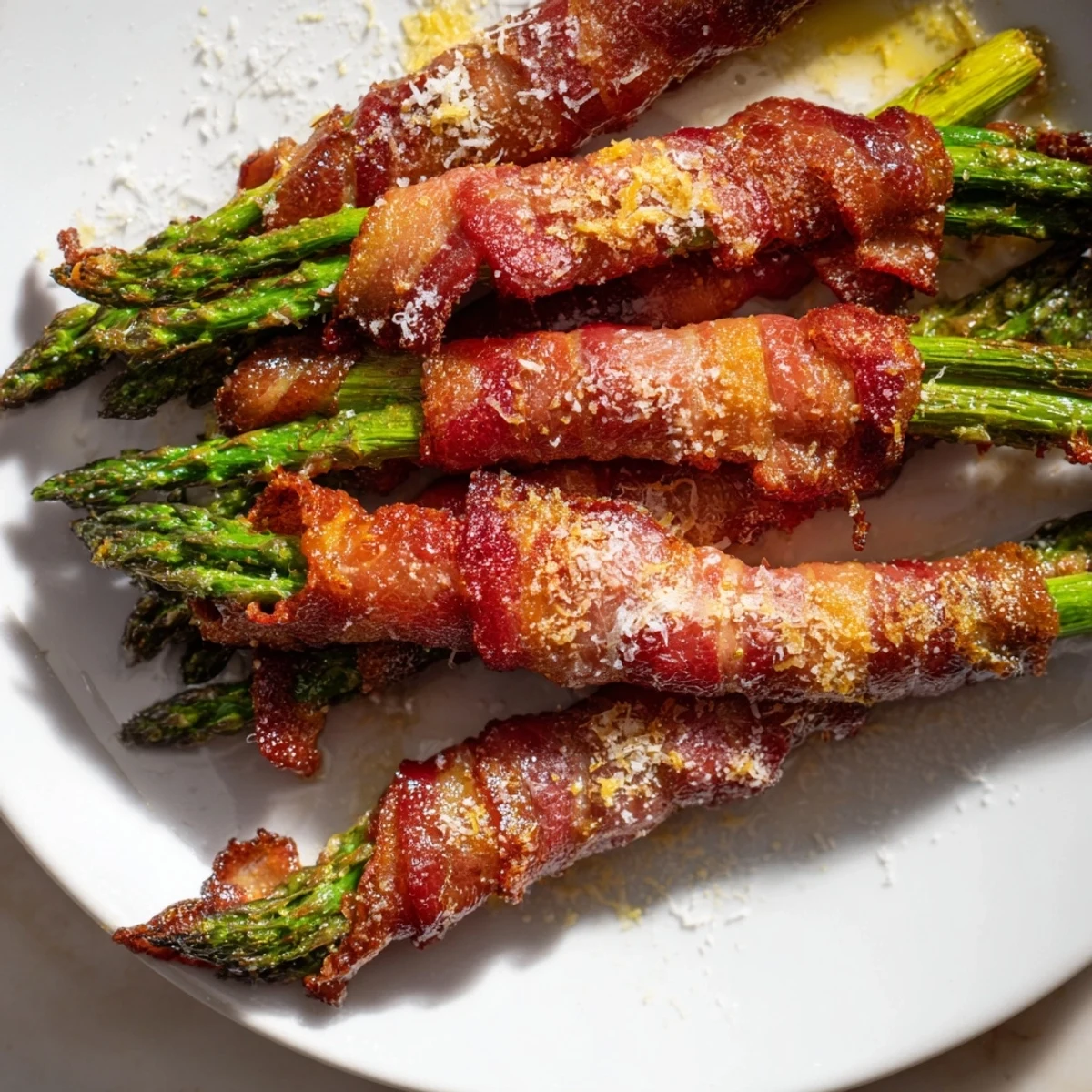 Crispy Beef Bacon Wrapped Asparagus