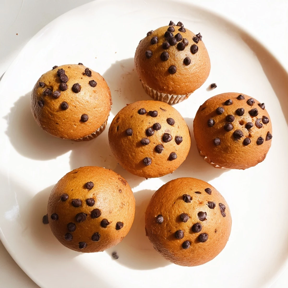 Golden-brown French Roast Coffee Muffins with Mochi Flour cool on a wire rack, showcasing a tender crumb.