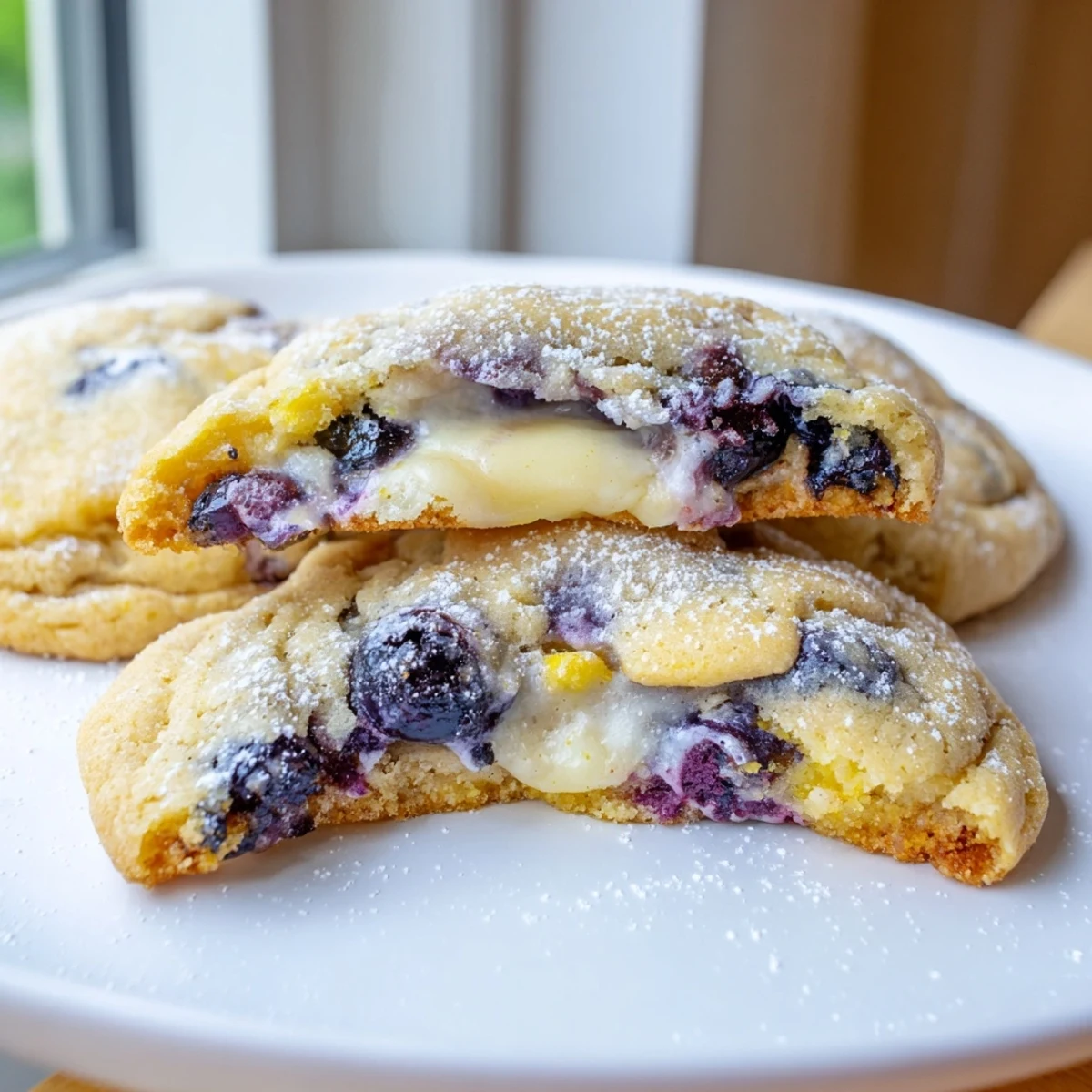 Lemon Blueberry Cheesecake Cookies
