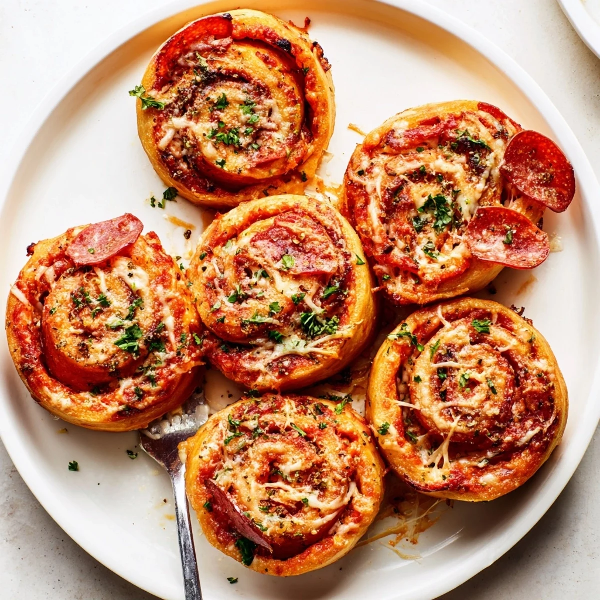 Homemade Pizza Rolls with golden crust, gooey cheese, and marinara dip