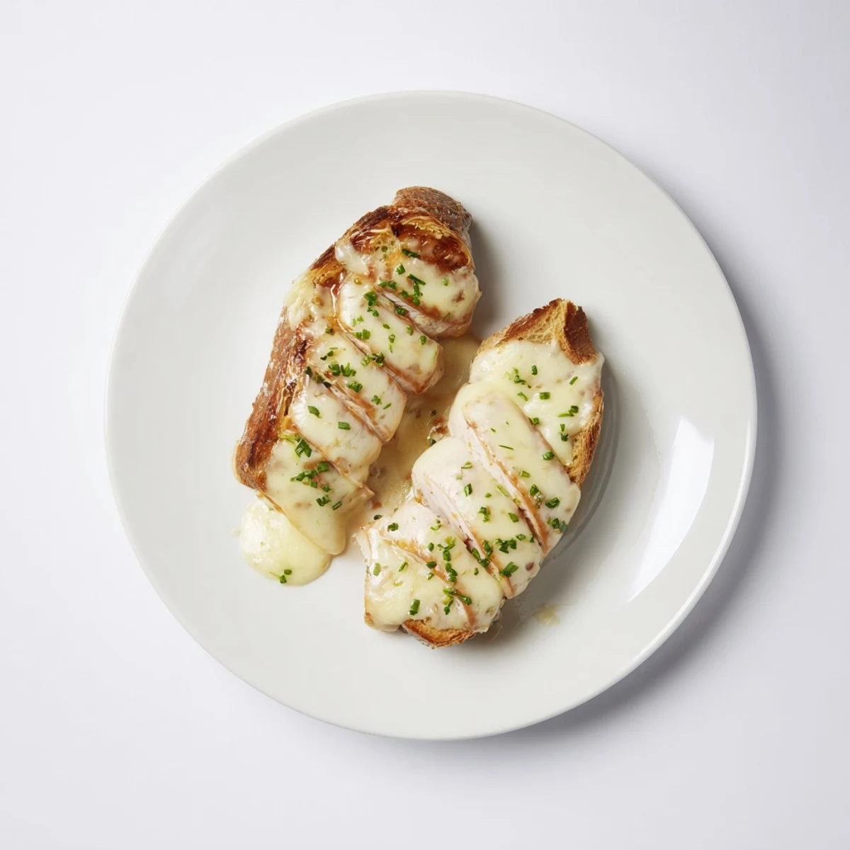 Golden Buffalo Chicken Mozzarella Bombs oozing melted cheese, brushed with garlic butter