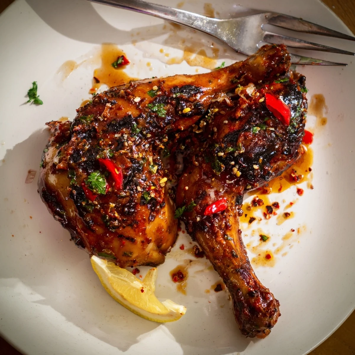 Peri Peri Chicken Ultimate Recipe You Must Try served with fries and herbs