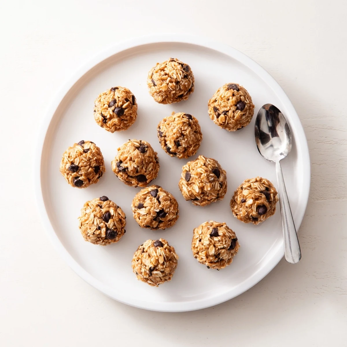 Homemade Peanut Butter Energy Balls chilled and glossy, sprinkled with shredded coconut