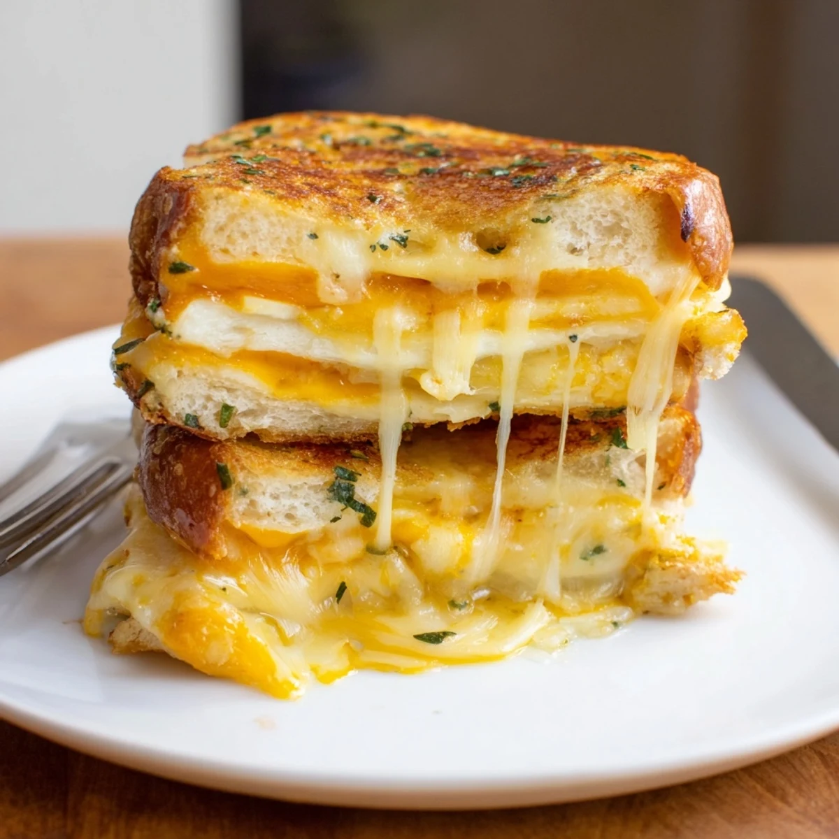 Freshly baked Mini Grilled Cheese Hawaiian Rolls Recipe resting, buttery crusts, gooey centers.