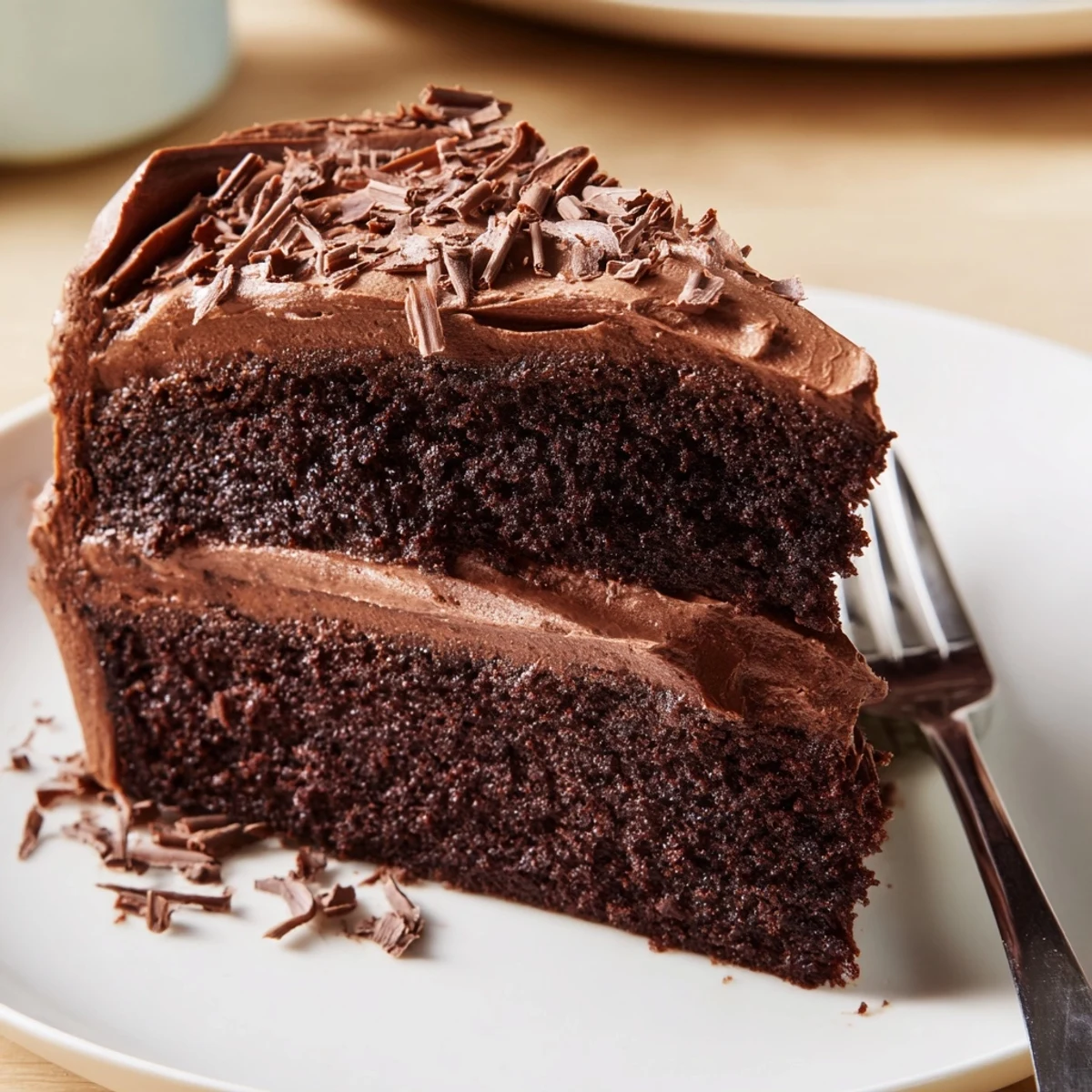 Chocolate Cake Recipe: moist layered cake with glossy frosting and berry garnish