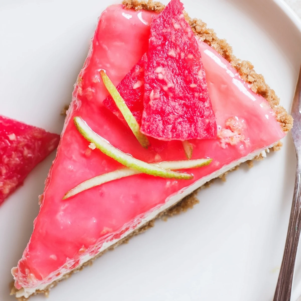 Serve the Guava Cheesecake Recipe with whipped cream and toasted nuts
