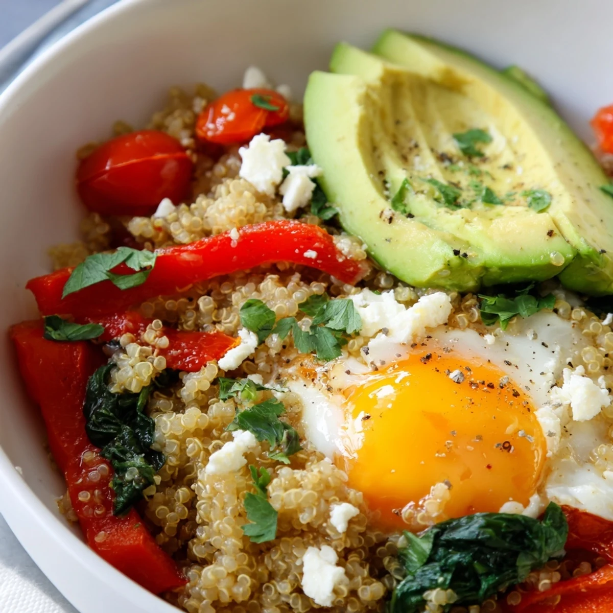 Savory Quinoa Breakfast Bowl
