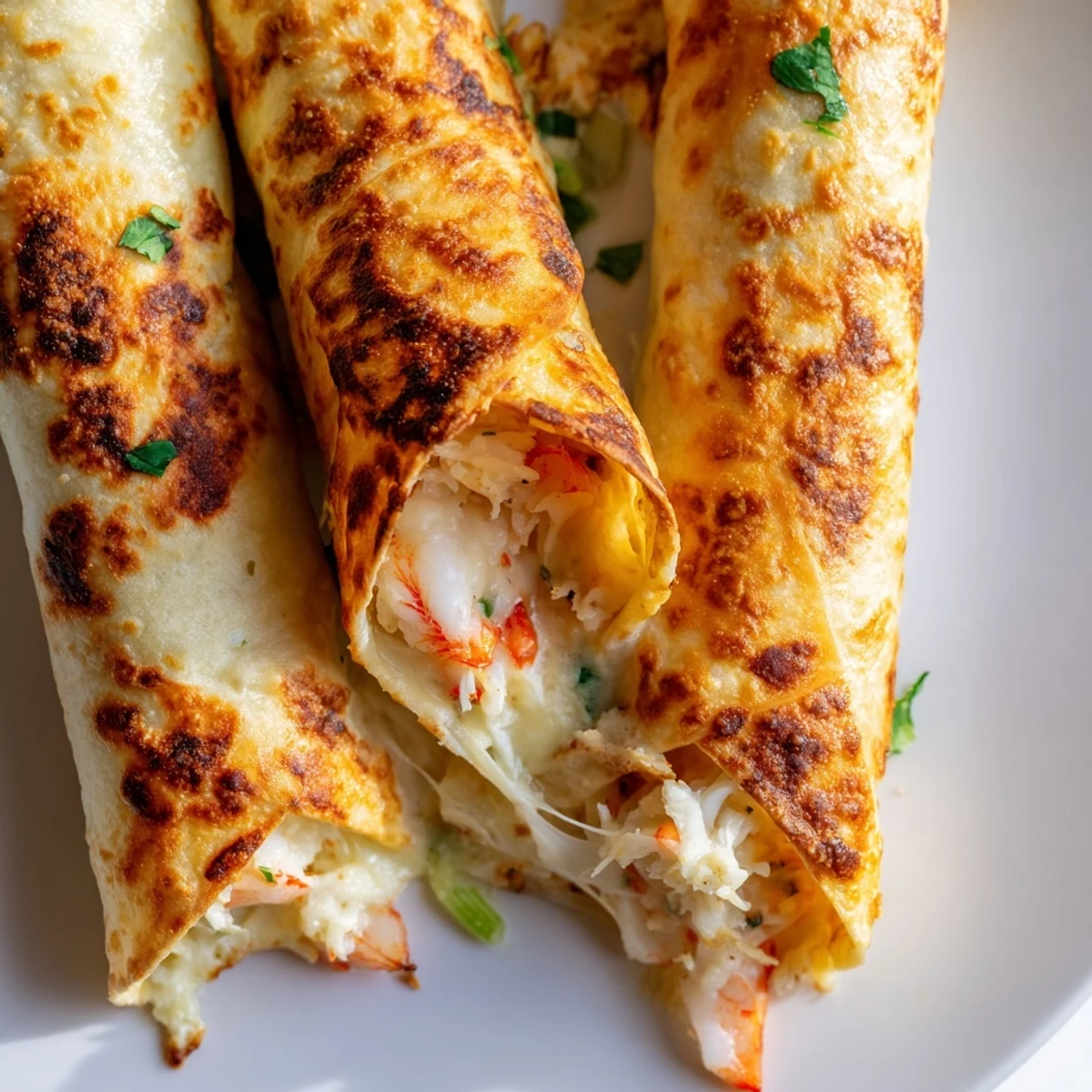 Crispy Crab Shrimp Taquitos