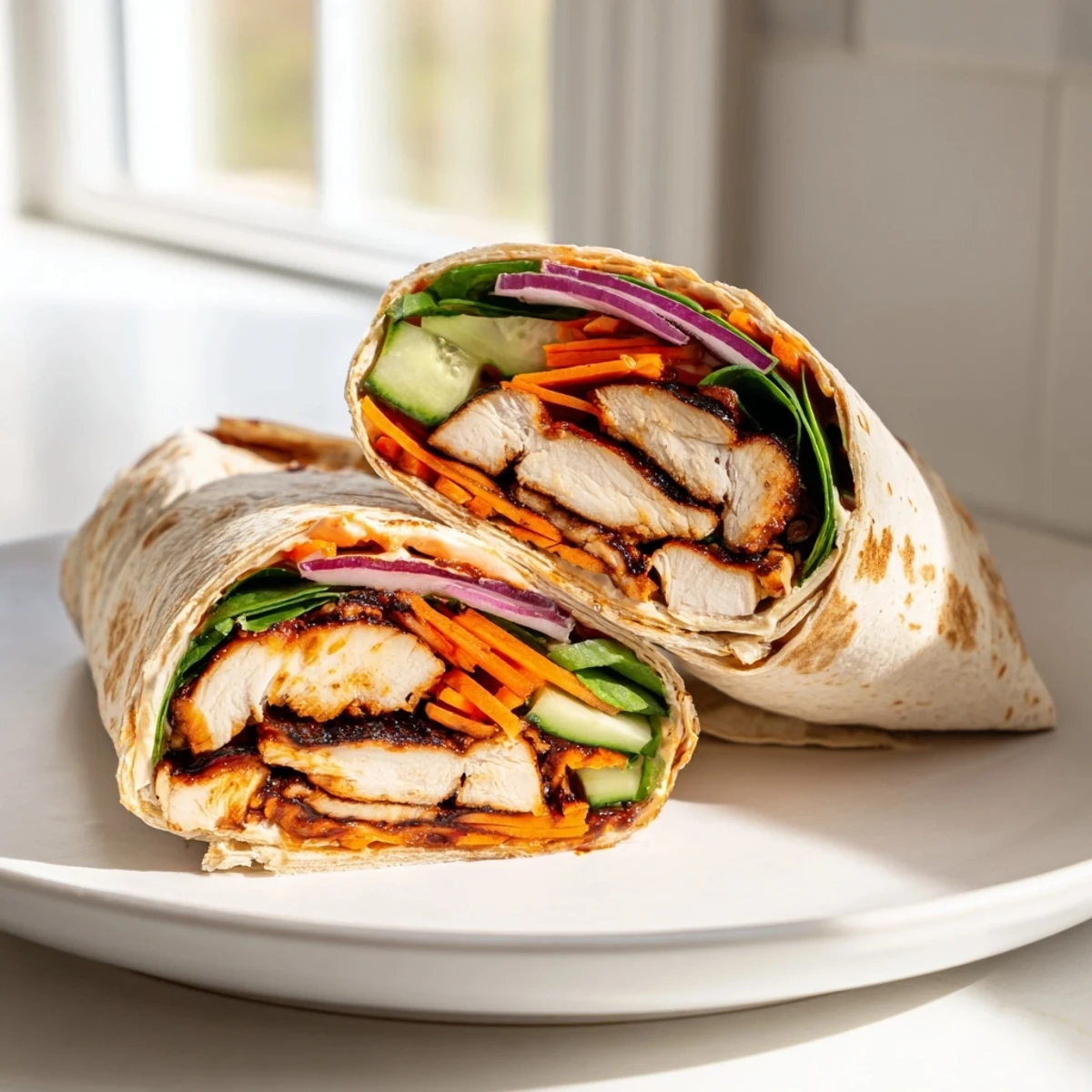 Vegemite Charred Chicken Wrap