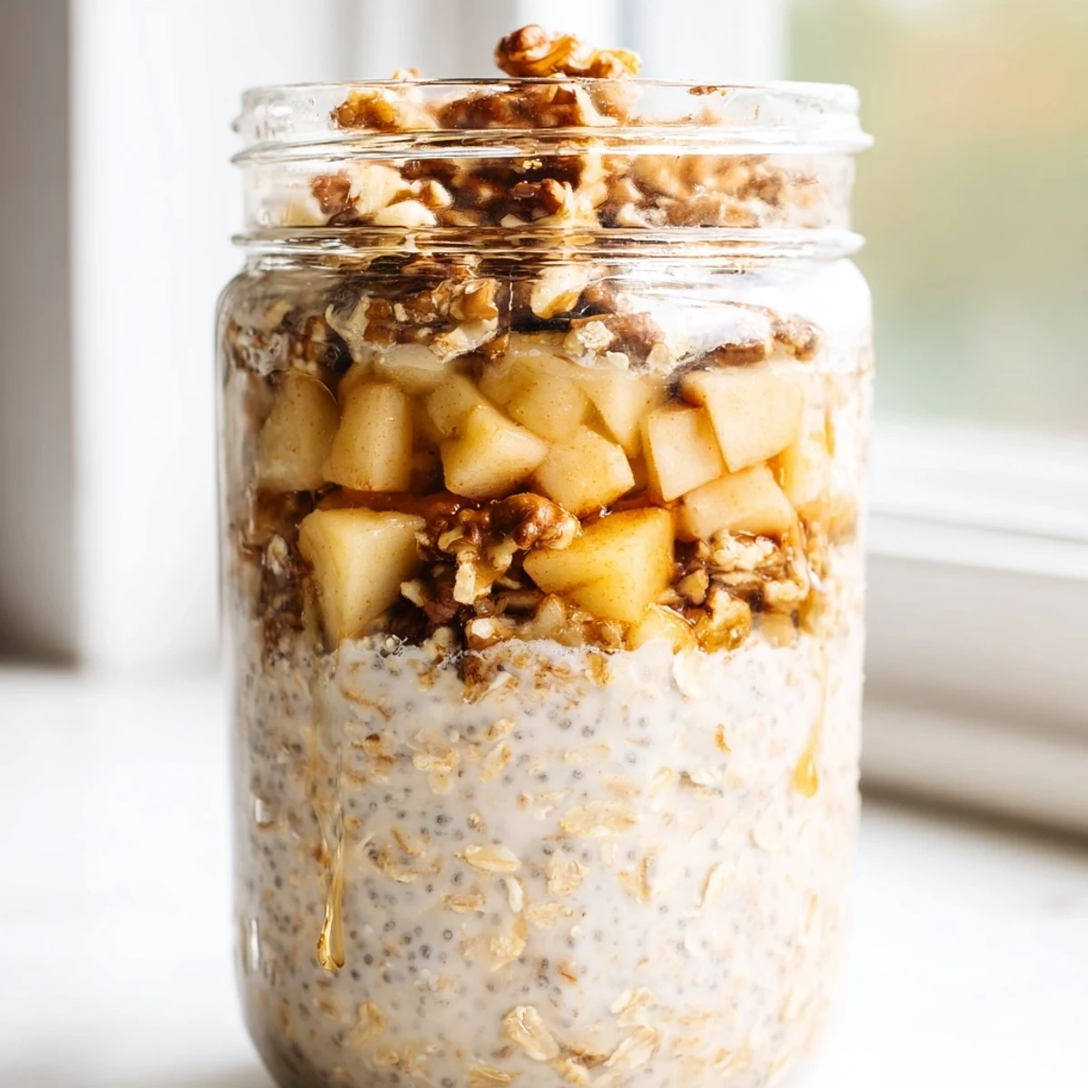 Apple Crumble Overnight Oats