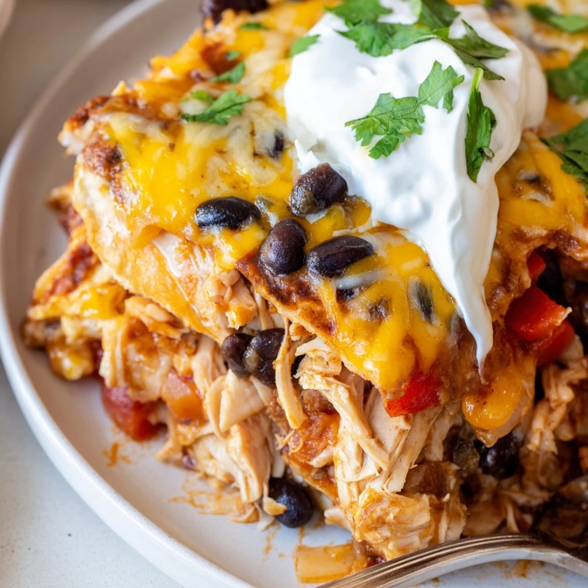 Chicken Burrito Casserole