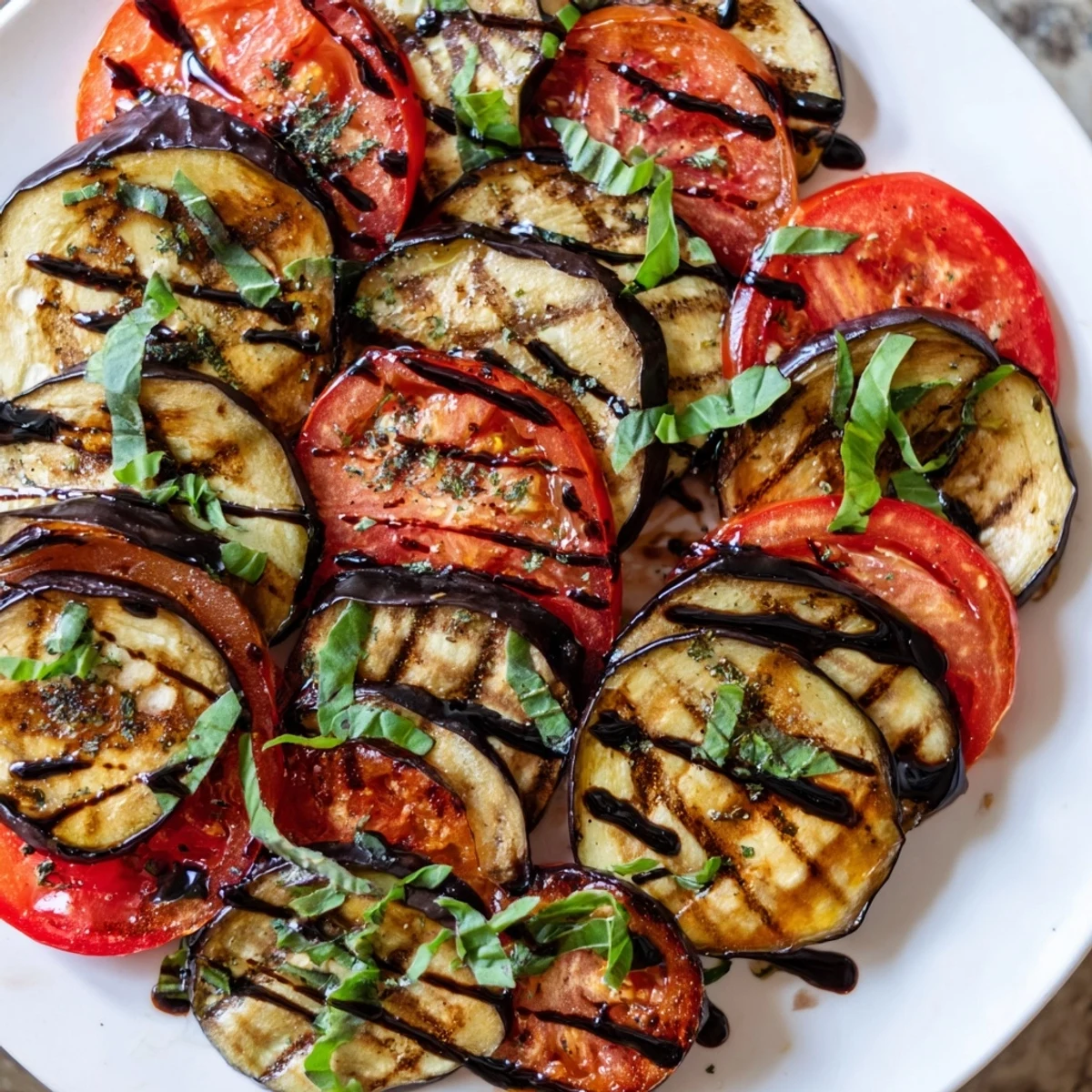 Grilled Tomato Eggplant