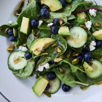 Blueberry Pistachio Spring Salad