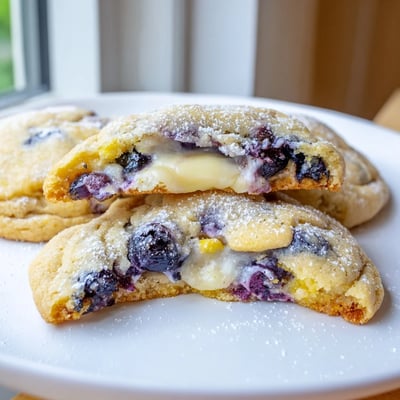 Lemon Blueberry Cheesecake Cookies