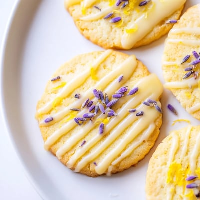 Iced Lemon Lavender Shortbread